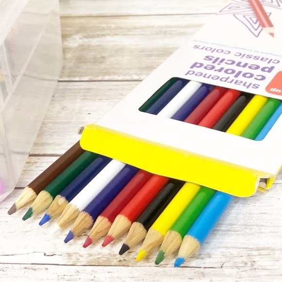 Arts Crafts Journal Supplies Storage Box Washi Tape-Markers-Colored Pencils EUC - Picture 9 of 16